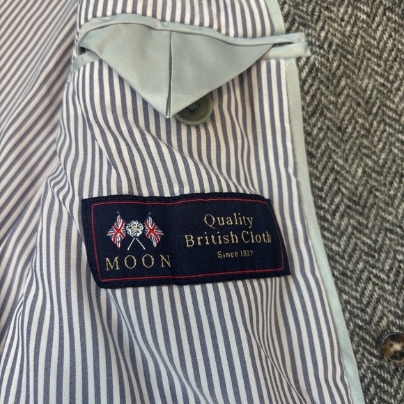 J Crew 8T Bristol Blazer Gold Buttons Moon Quality British Cloth Wool - Picture 12 of 14